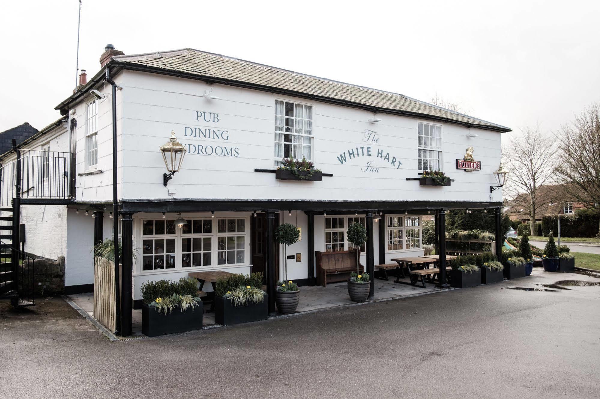 ホテル The White Hart ストックブリッジ エクステリア 写真
