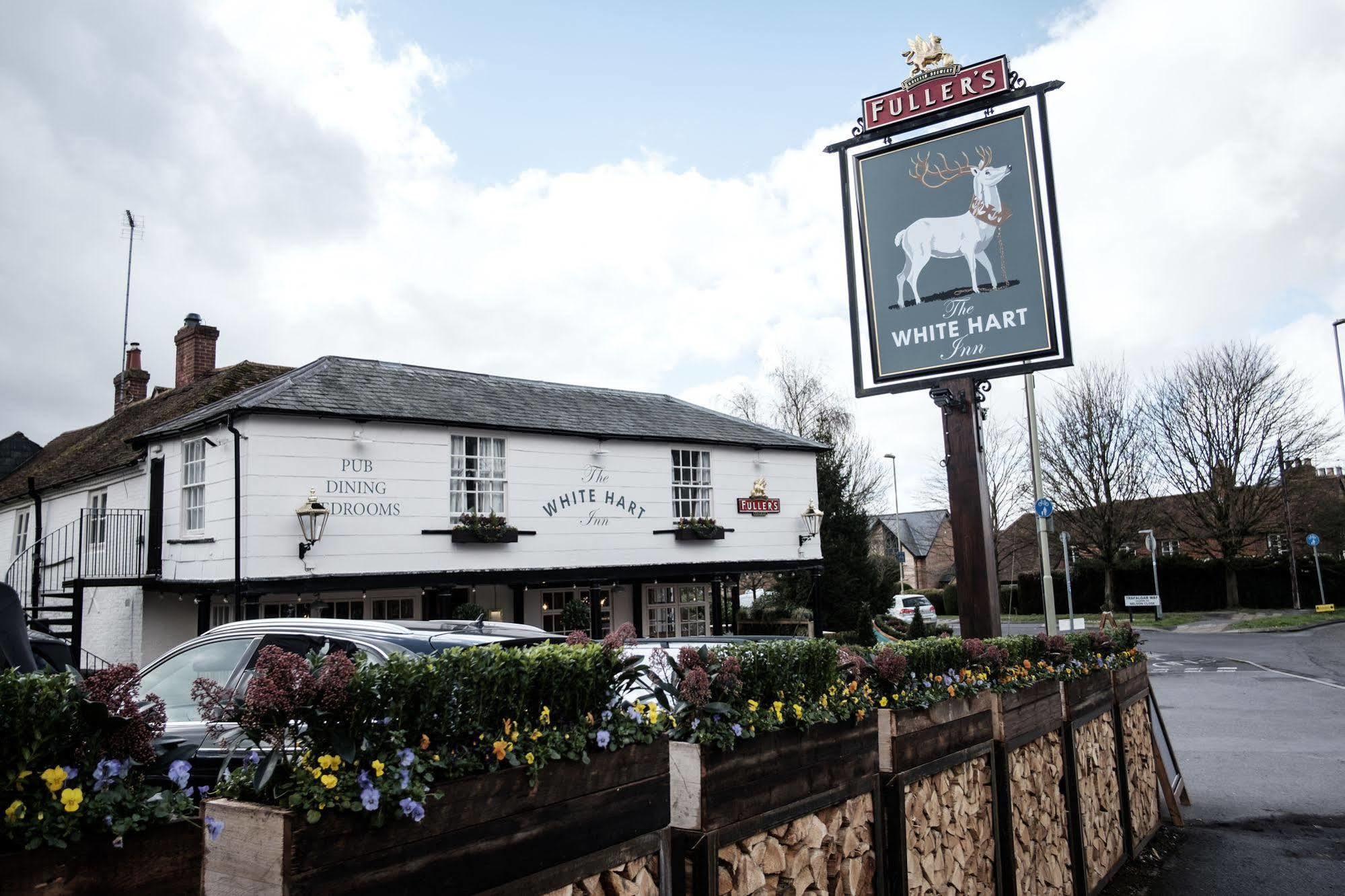 ホテル The White Hart ストックブリッジ エクステリア 写真